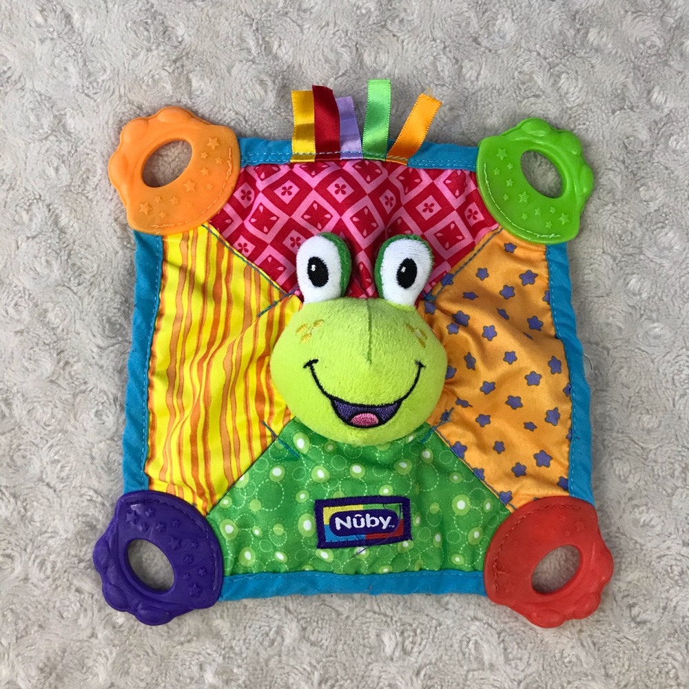 Nuby Frog Lovey Teething Blanket